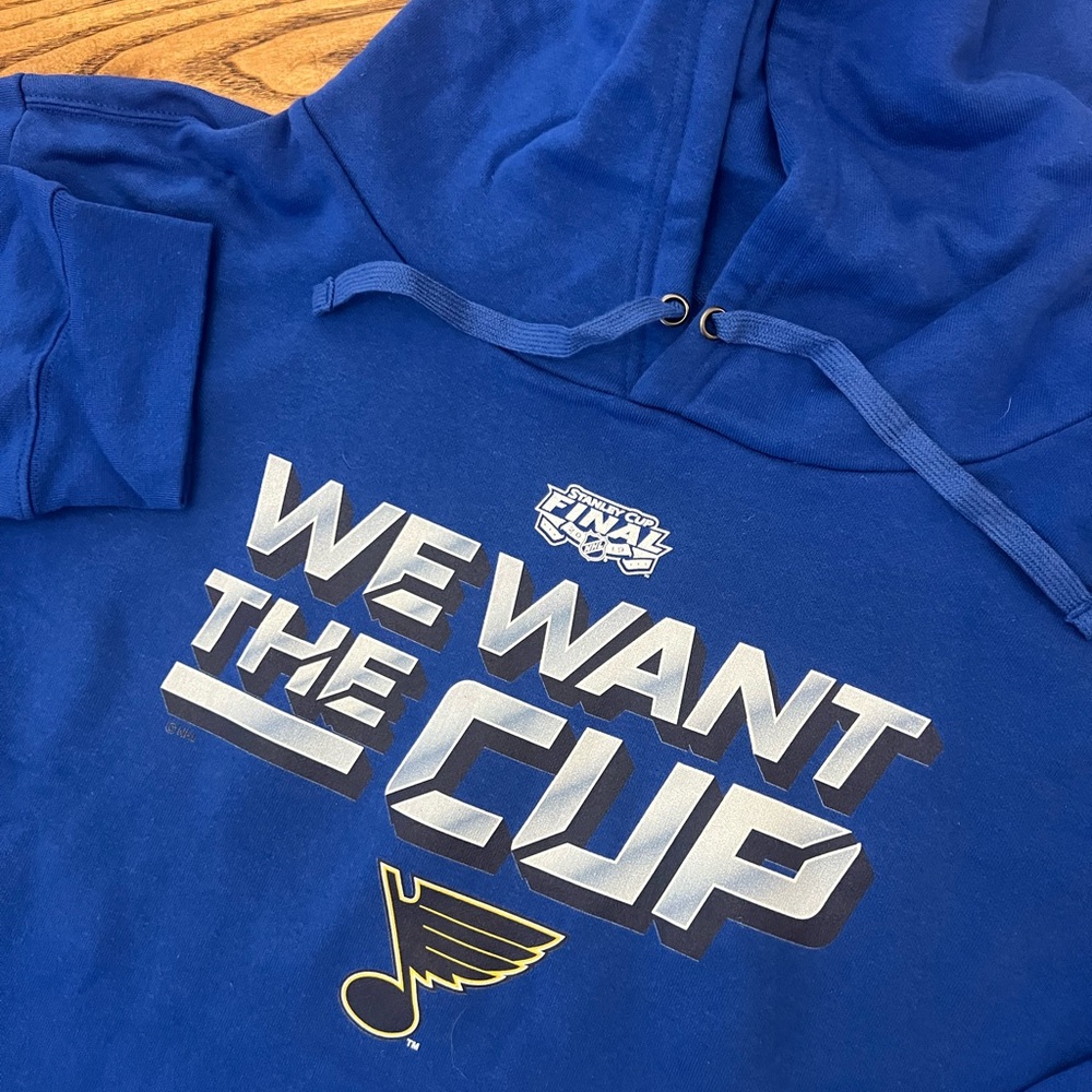 NWOT Fanatics St. Louis Blues 2019 Stanley Cup‎ NHL Hoodie Sweatshirt